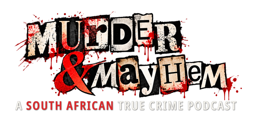 Murder & Mayhem podcast logo
