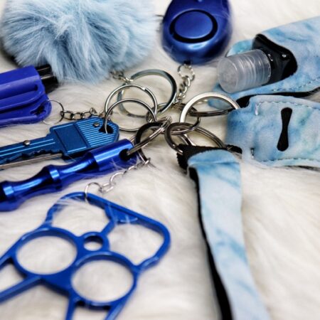 Artic Blue Marble Bella Monsoon Safety Keyring